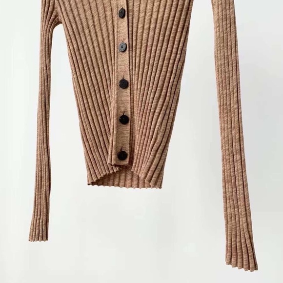 🍁ICICLE Cotton open knit light button up cardigan - Picture 9 of 15